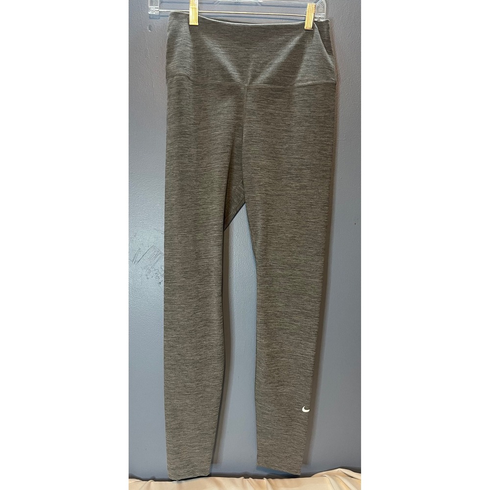 Nike Dri-FIT Womens Leggings Medium Gray Athletic Workout Pants Tights